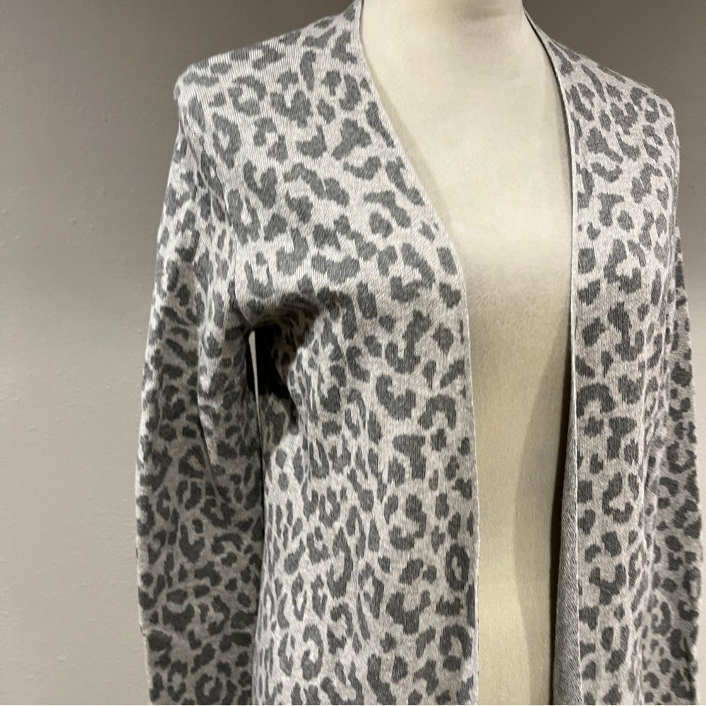 Ruby Moon Leopard Print Long Sleeve Open Cardigan… - image 3